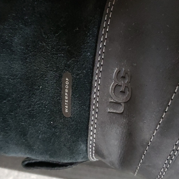 UGG Men Eliasson black laced up leather winter boots - Picture 5 of 13